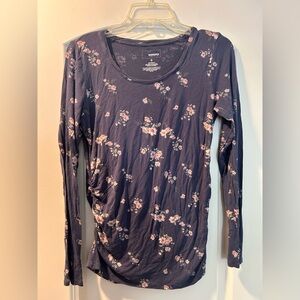 Floral Long Sleeve Maternity Top